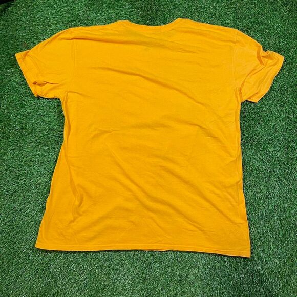 Yellow Urban Pipeline Skull Rose Graphic design tee (XL) - Picture 3 of 4